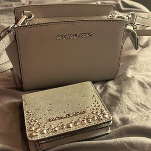 Michael Kors shoulder bag and matching wallet